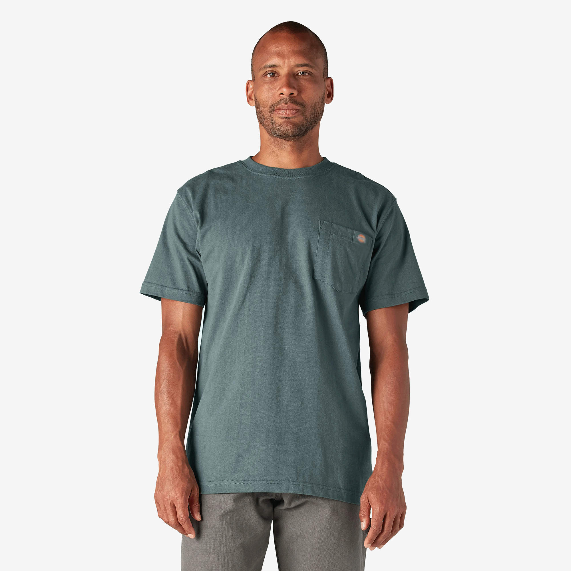 Men's Heavyweight Short Sleeve Pocket T-Shirt, 100% Cotton