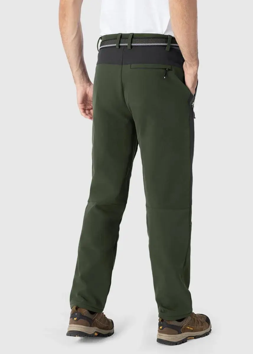 Men's 8-Pack Insulated Waterproof Pant Windproof Warm Fleece Lined Ski Trousers