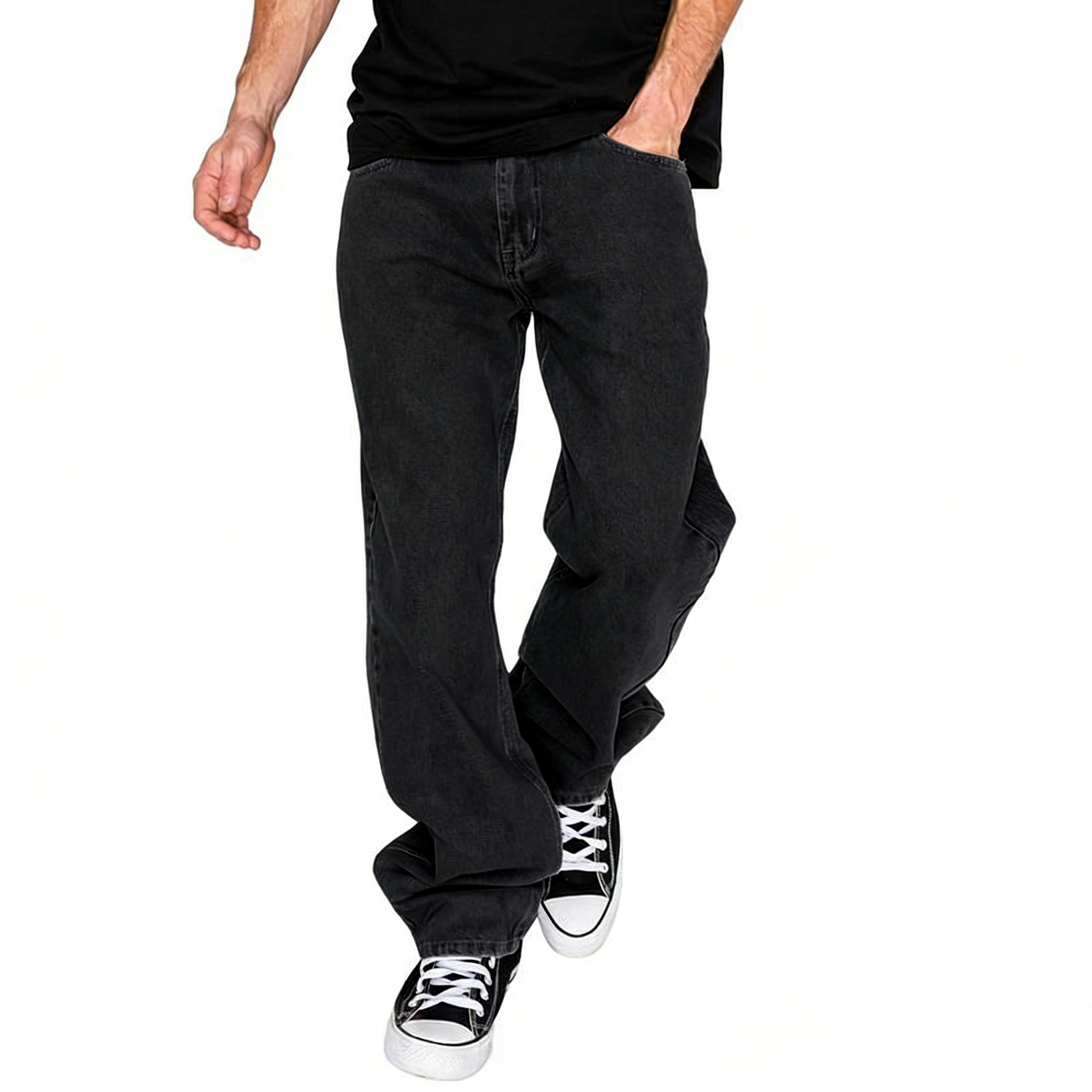 Men's 13oz 100% Cotton Baggy Denim Jeans
