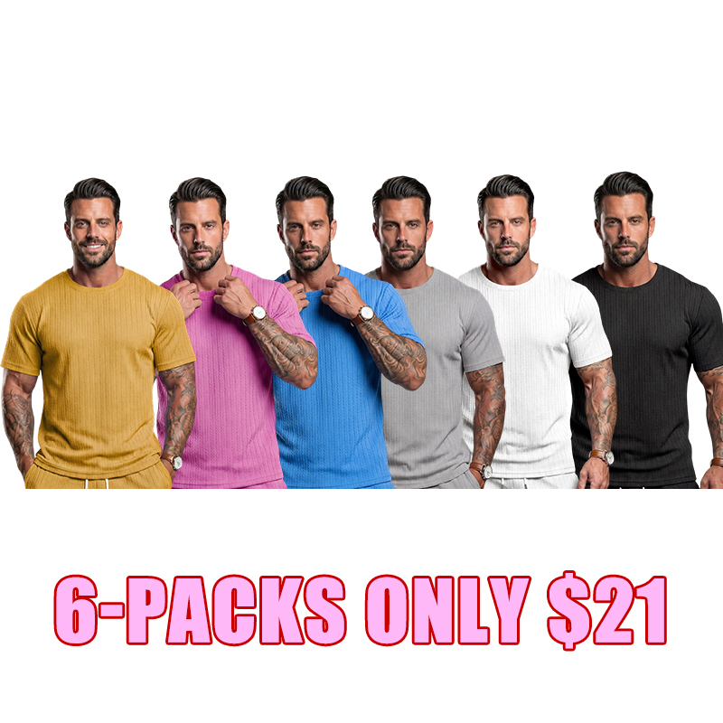 🌴 Men's Textured 2-Piece Summer Lounge Set