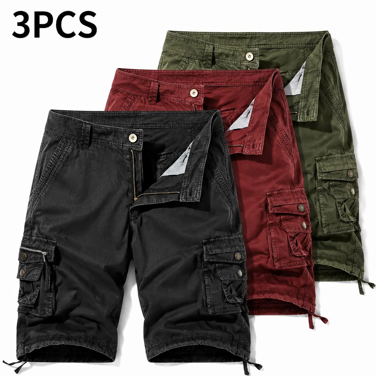 Summer Clearance🔥5-Pack Men's Summer Cargo Shorts – Loose Fit Multi-Pocket Shorts