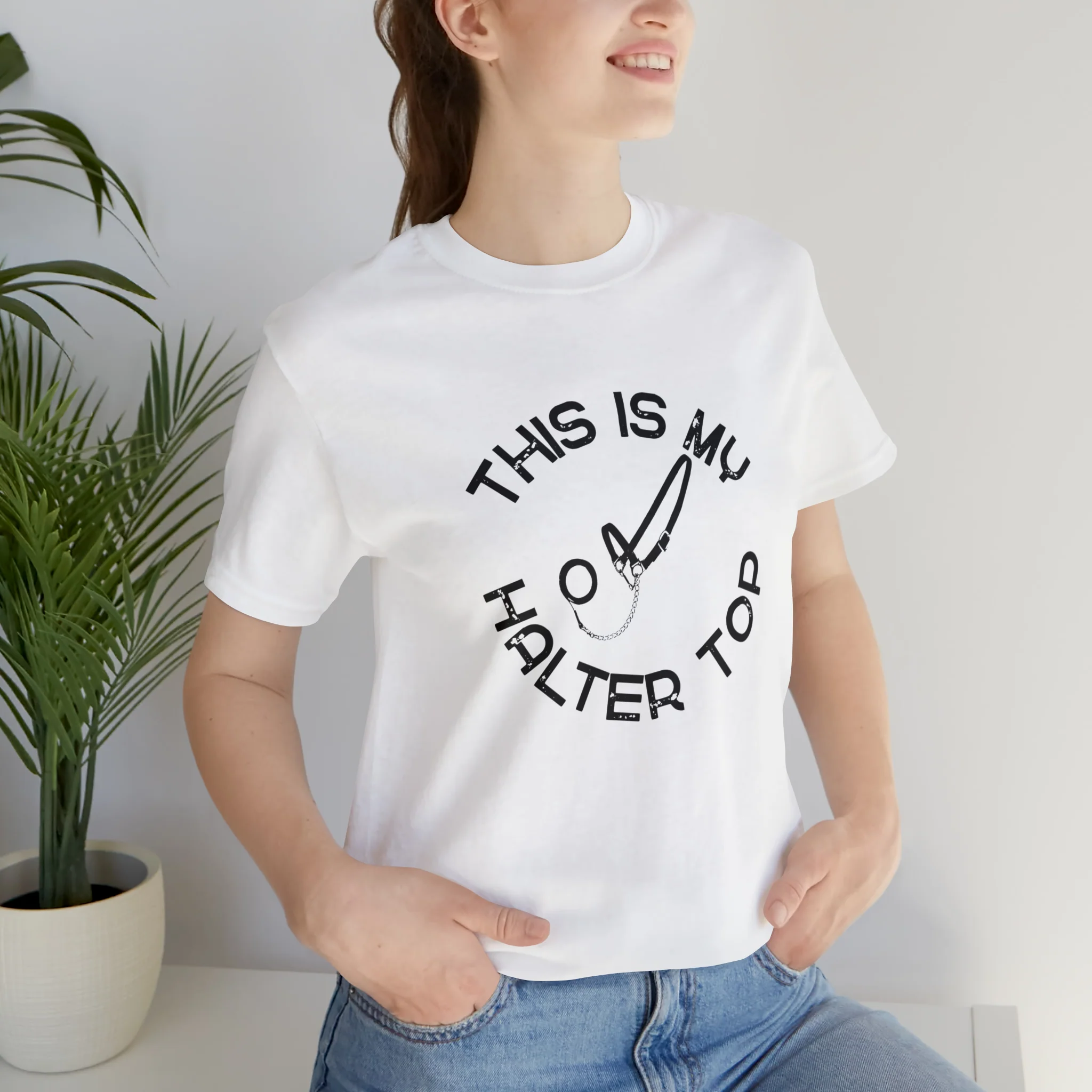 This is My Halter Top Unisex Jersey Short Sleeve Tee