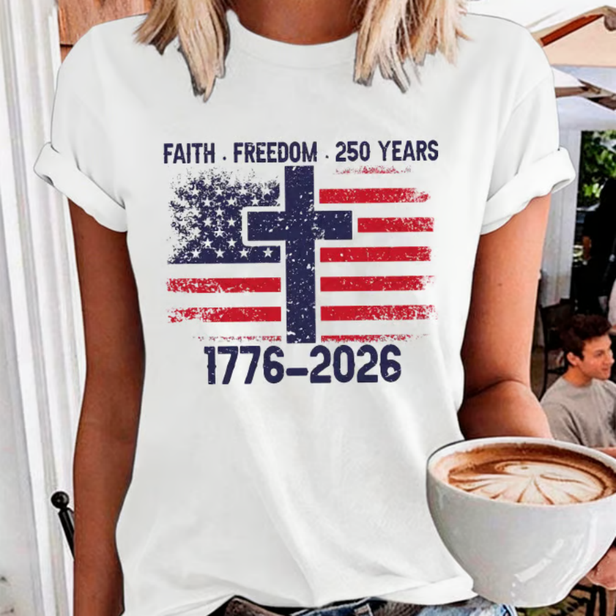 Women's Faith Freedom 250 Years T-shirt