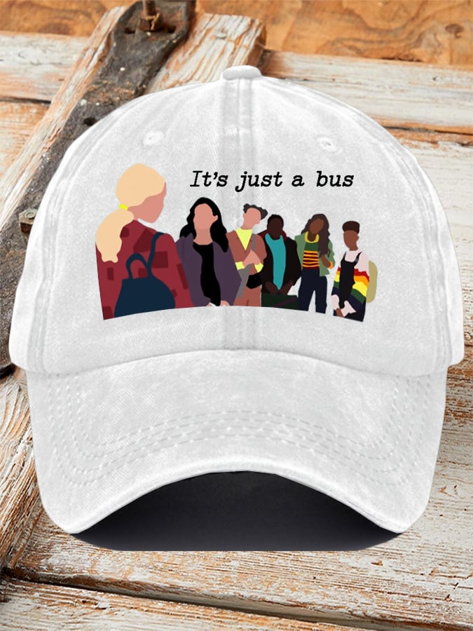 It'S Just A Bus Printed Baseball Cap