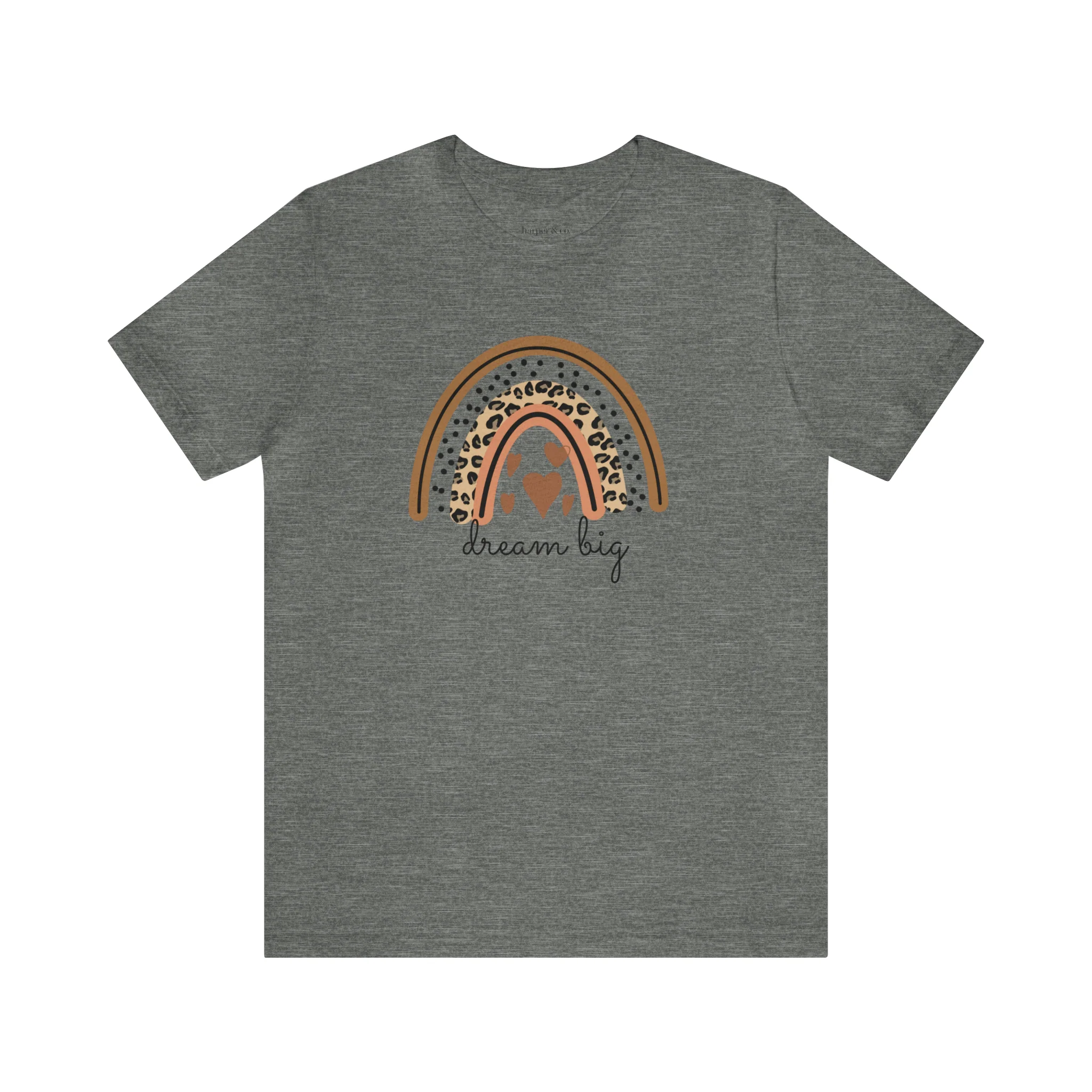 Dream Big Boho Rainbow Unisex Jersey Short Sleeve Tee