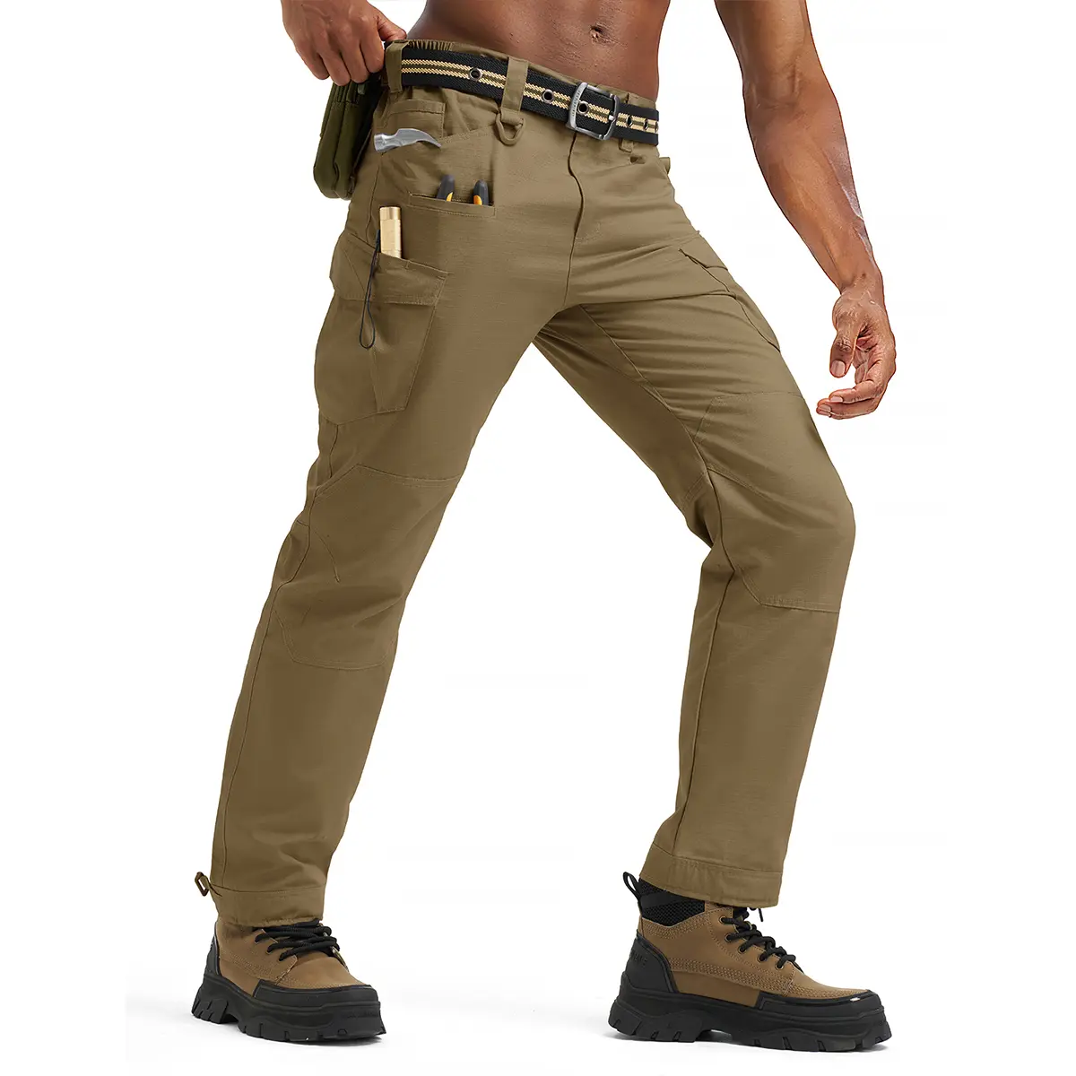 Men's Tactical Cargo Pants — Lightweight, Multi-Pocket, Water-Repellent, Ripstop