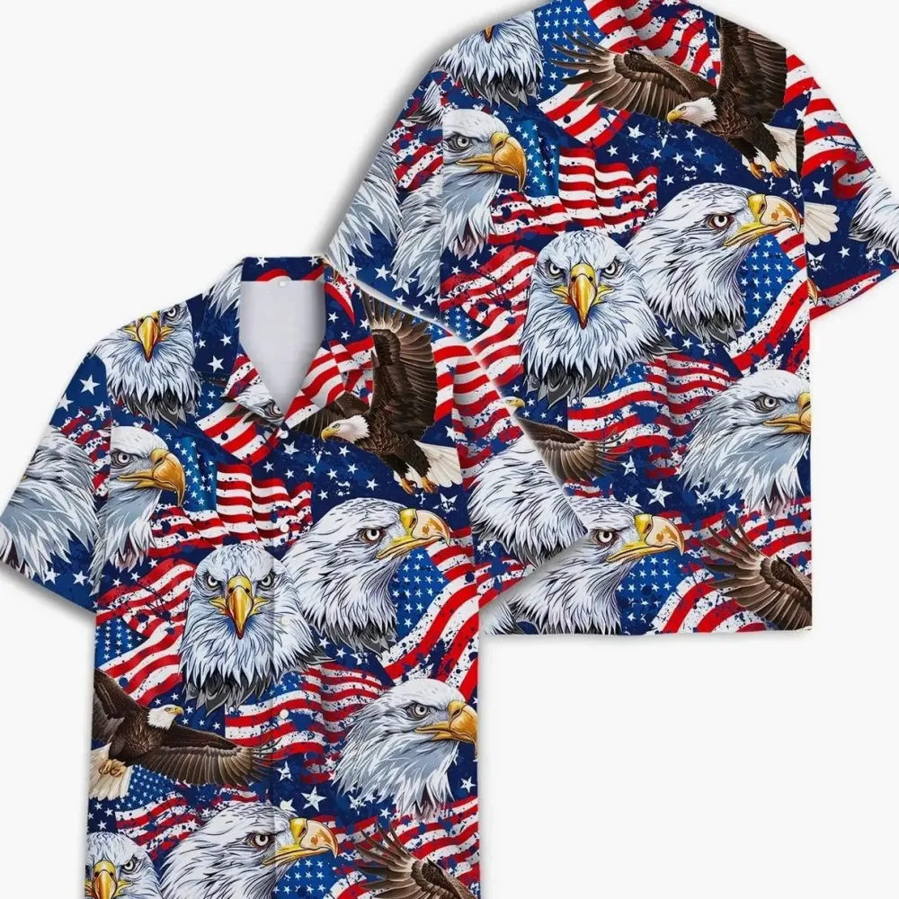 Retro Hawaii 250 Years of Freedom 1776 - 2026 Eagle Patriotic Shirt
