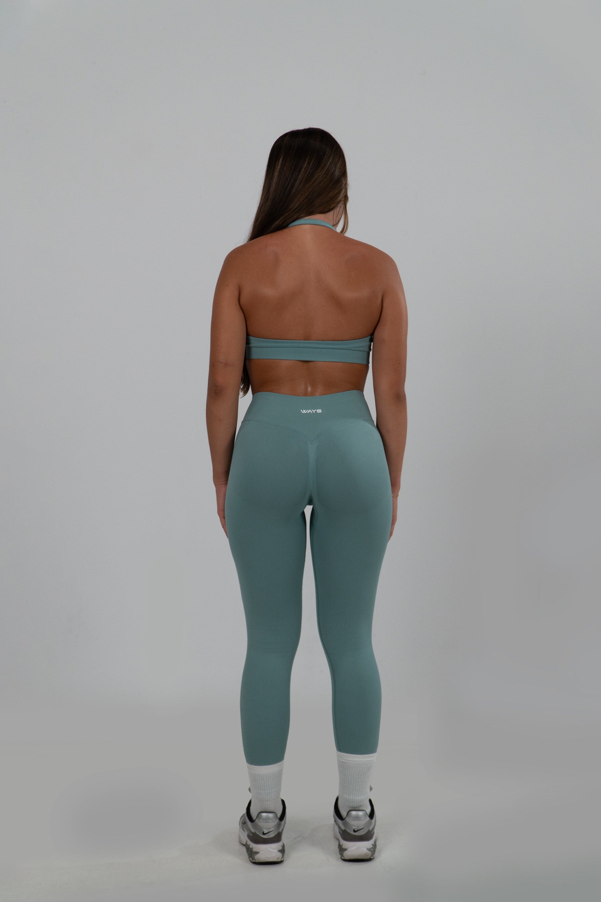 React Seamless Legging Azul Verdoso