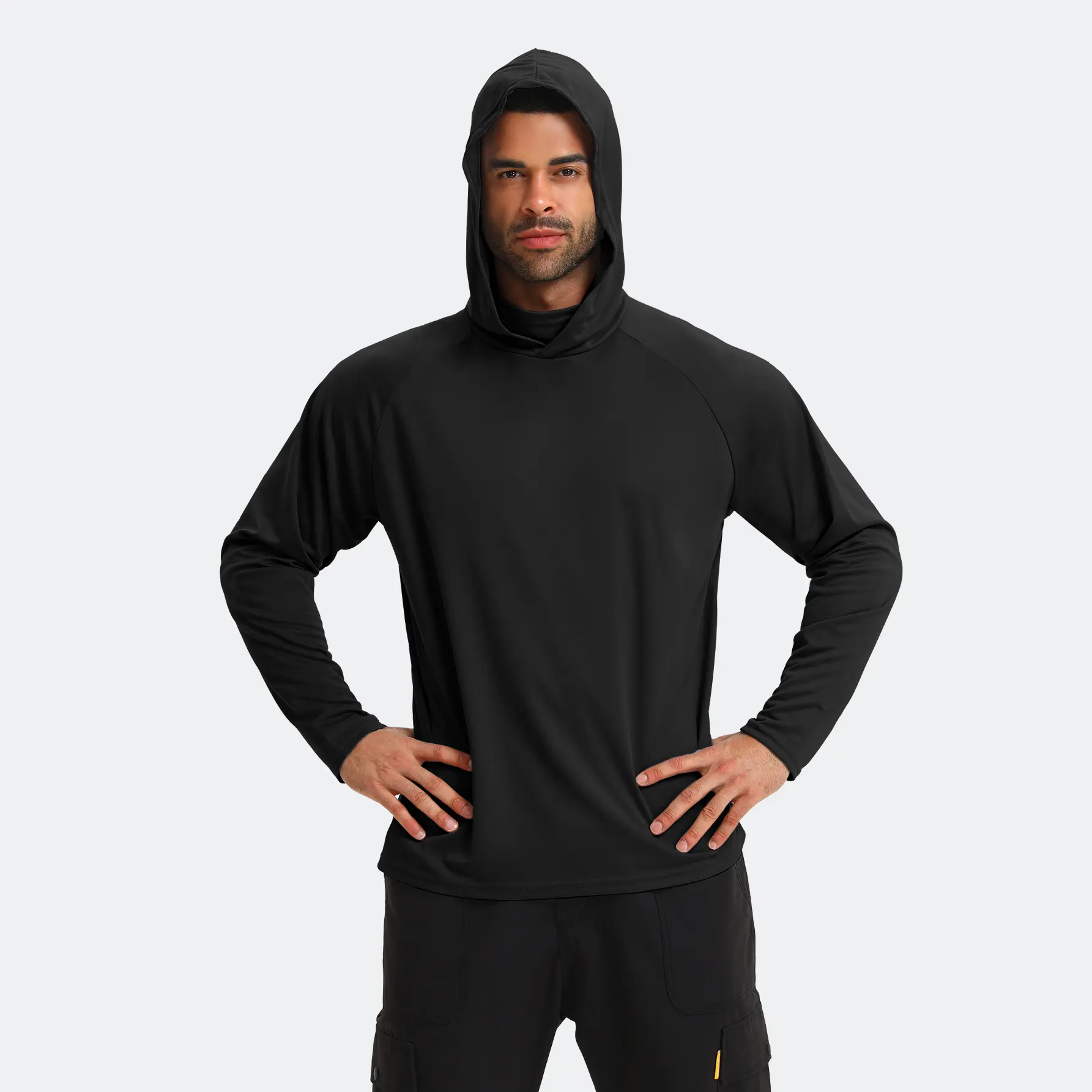 6 Pack Men's Casual Hoodie Pullovers Multicolored Long Sleeve Lightweight UPF Sun Protection