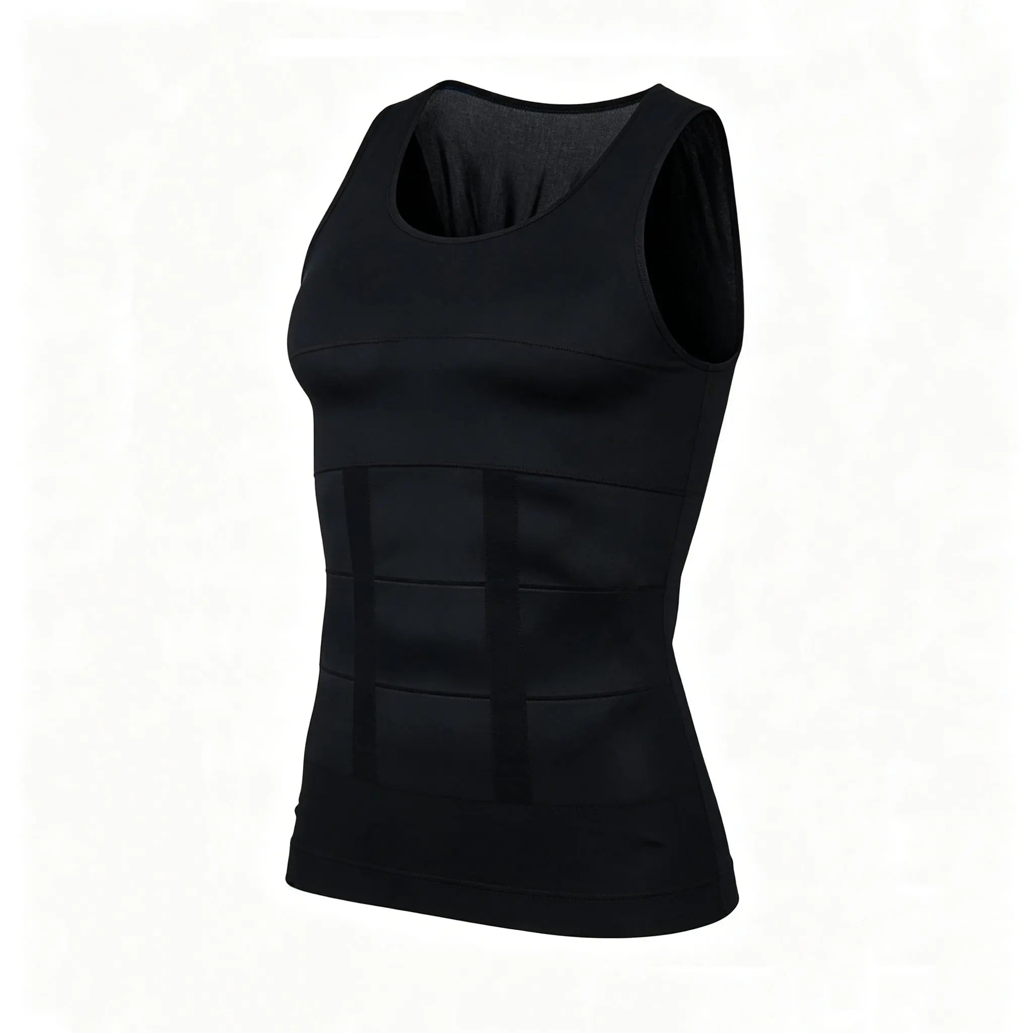 Men's Crew-Neck Compression Shaping Tank Top