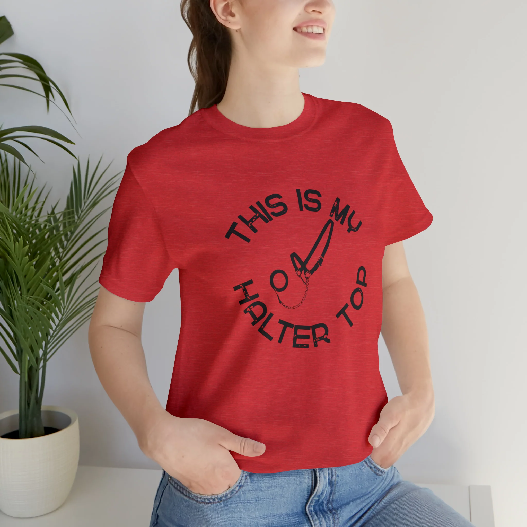 This is My Halter Top Unisex Jersey Short Sleeve Tee