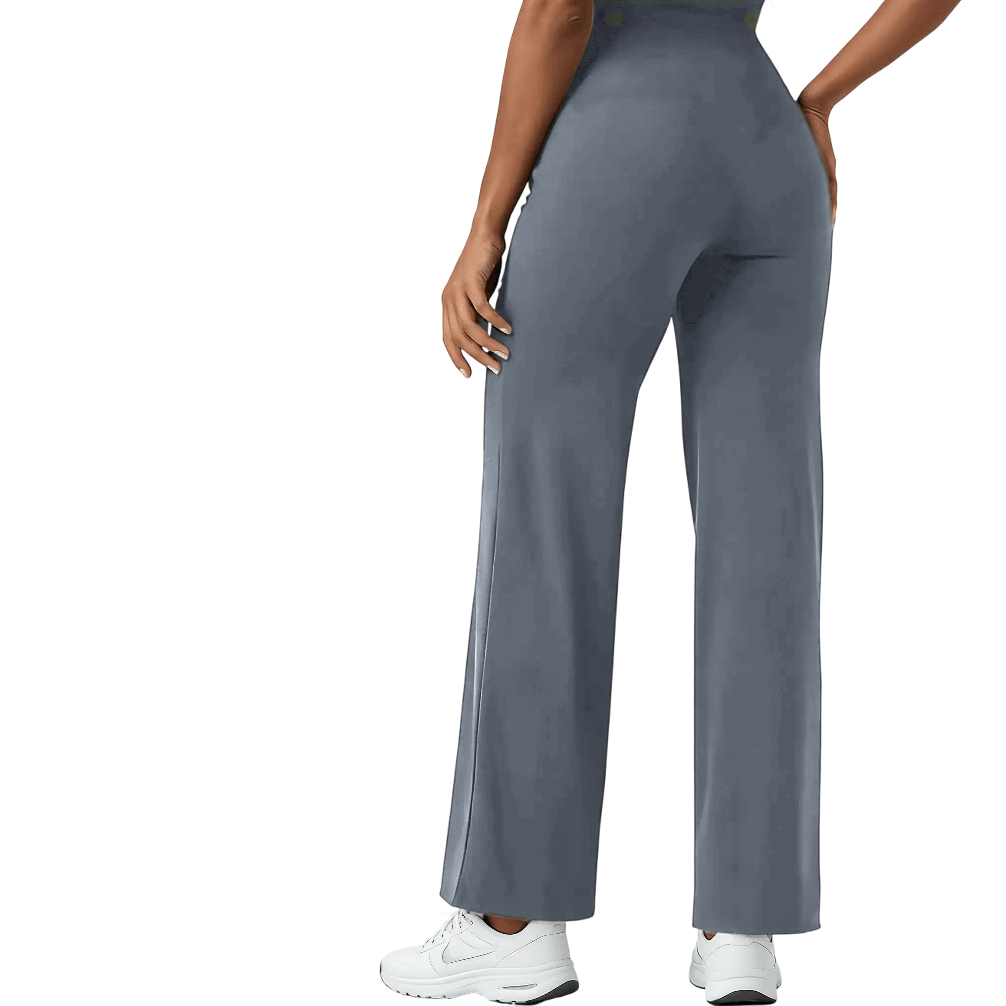 Women's Wide-Leg Suit Pants with Elastic Waist