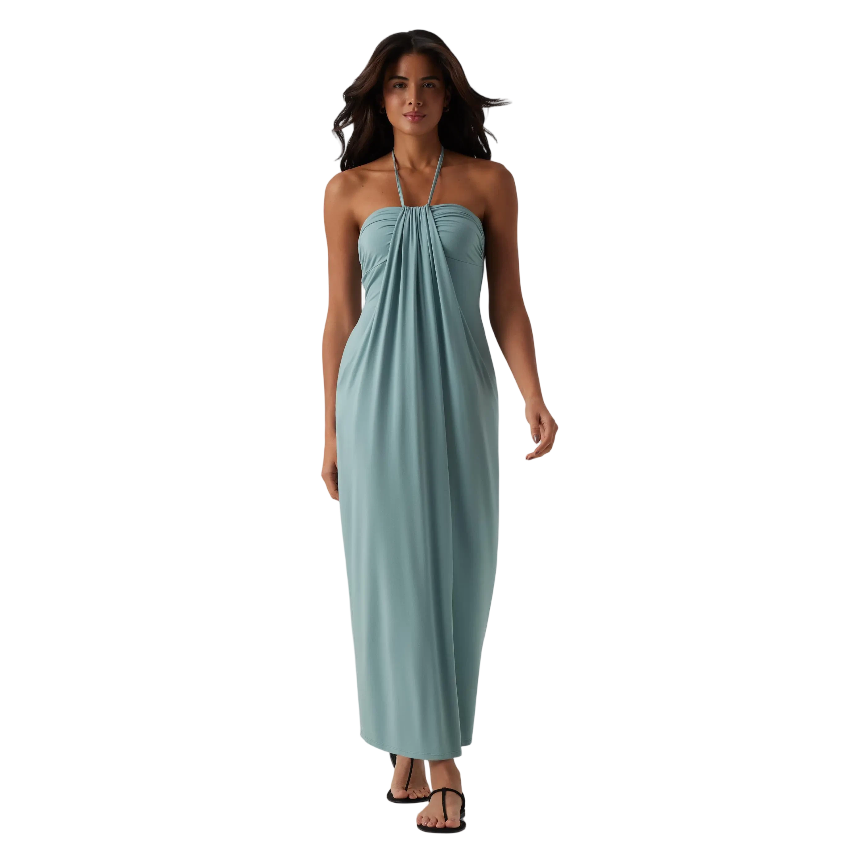 Elegant Halter Neck Maxi Dress – Effortless Style for Summer & Beyond