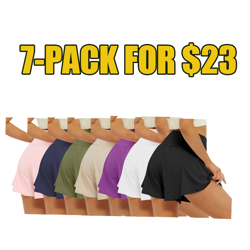 Women’s 2-in-1 Crossover Athletic Shorts