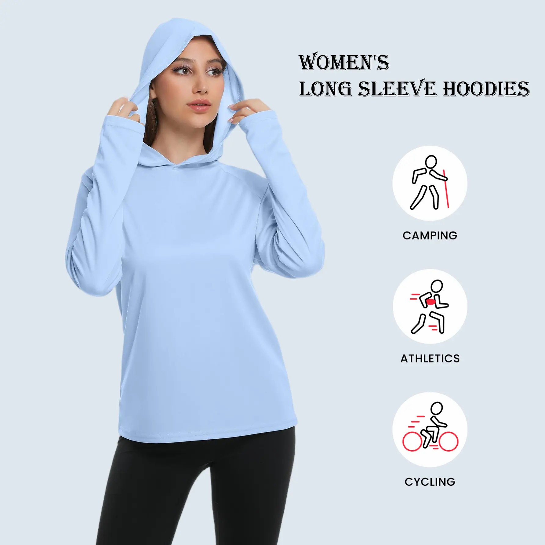 🏃 Women's 5-Pack Lightweight Workout Long Sleeve Tops
