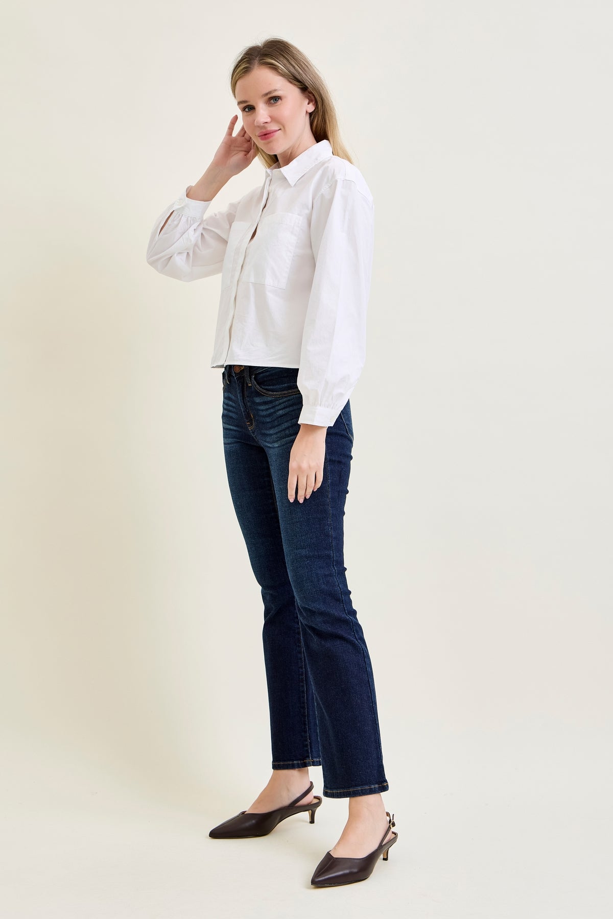 Daisy Whiskered Bootcut Jeans (29