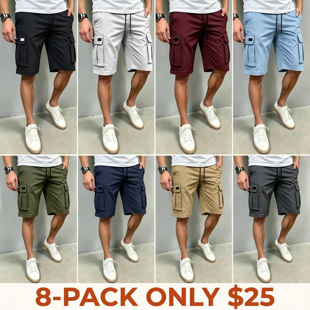 Men's Plus-Size Fashion Casual Shorts