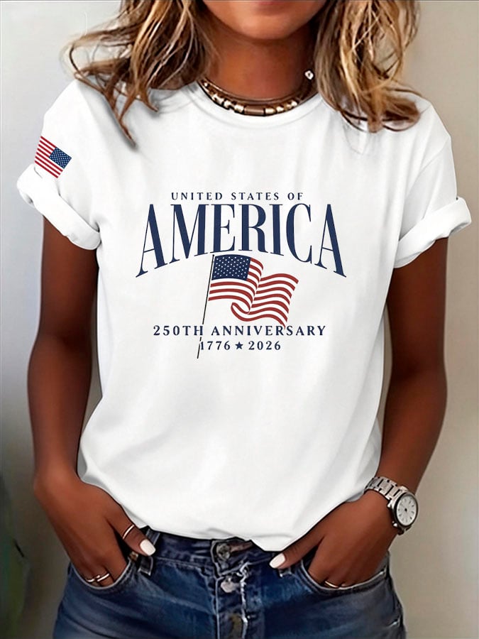 Women's Casual Print Short-Sleeve T-Shirt