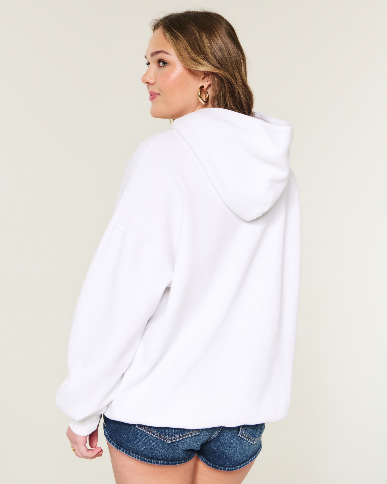 Hollister Feel Good Oversized Butterfly Graphic Hoodie