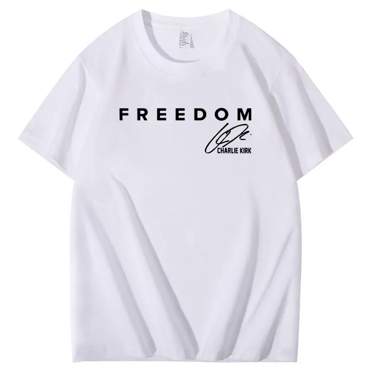 Freedom Pattern100% Cotton T-Shirt