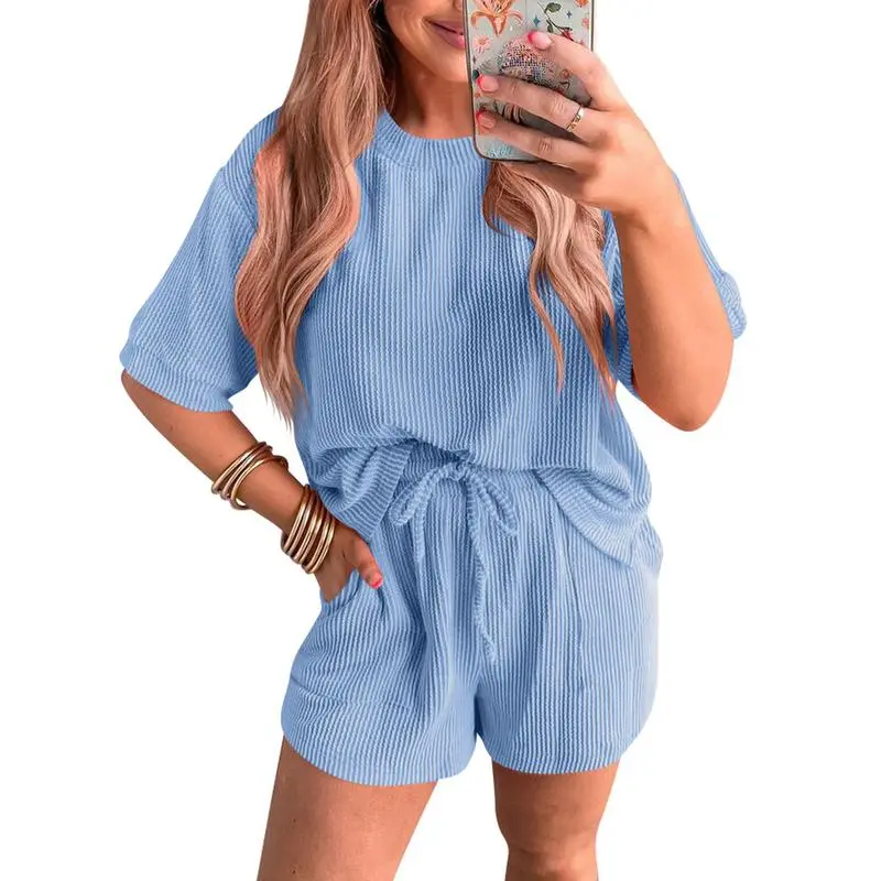 Women's 2-Piece Textured Lounge Set