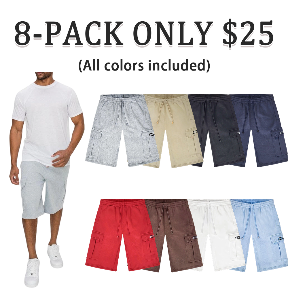Men's Premium Cargo Shorts - Comfortable Athletic