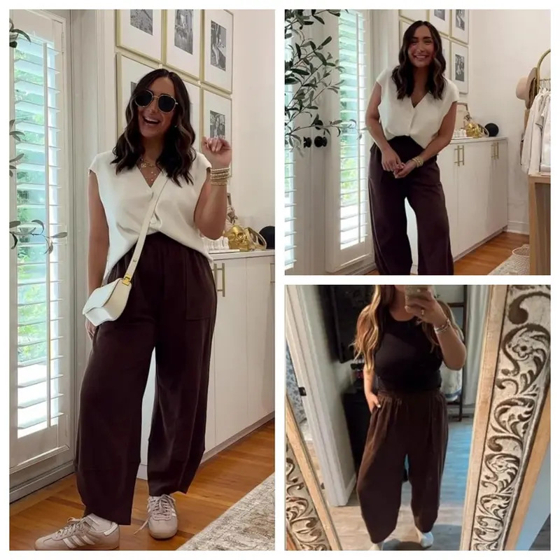 Women's loose wide-leg pants