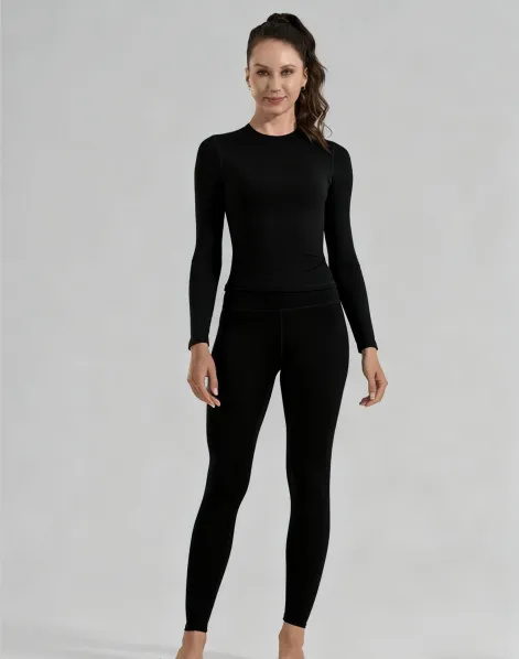 Women's High-Waisted 25‘’ Inseam Sporty Leggings Set