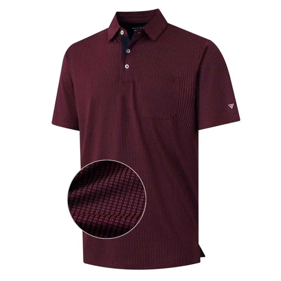 Men's Jacquard Pocket Polo Shirt