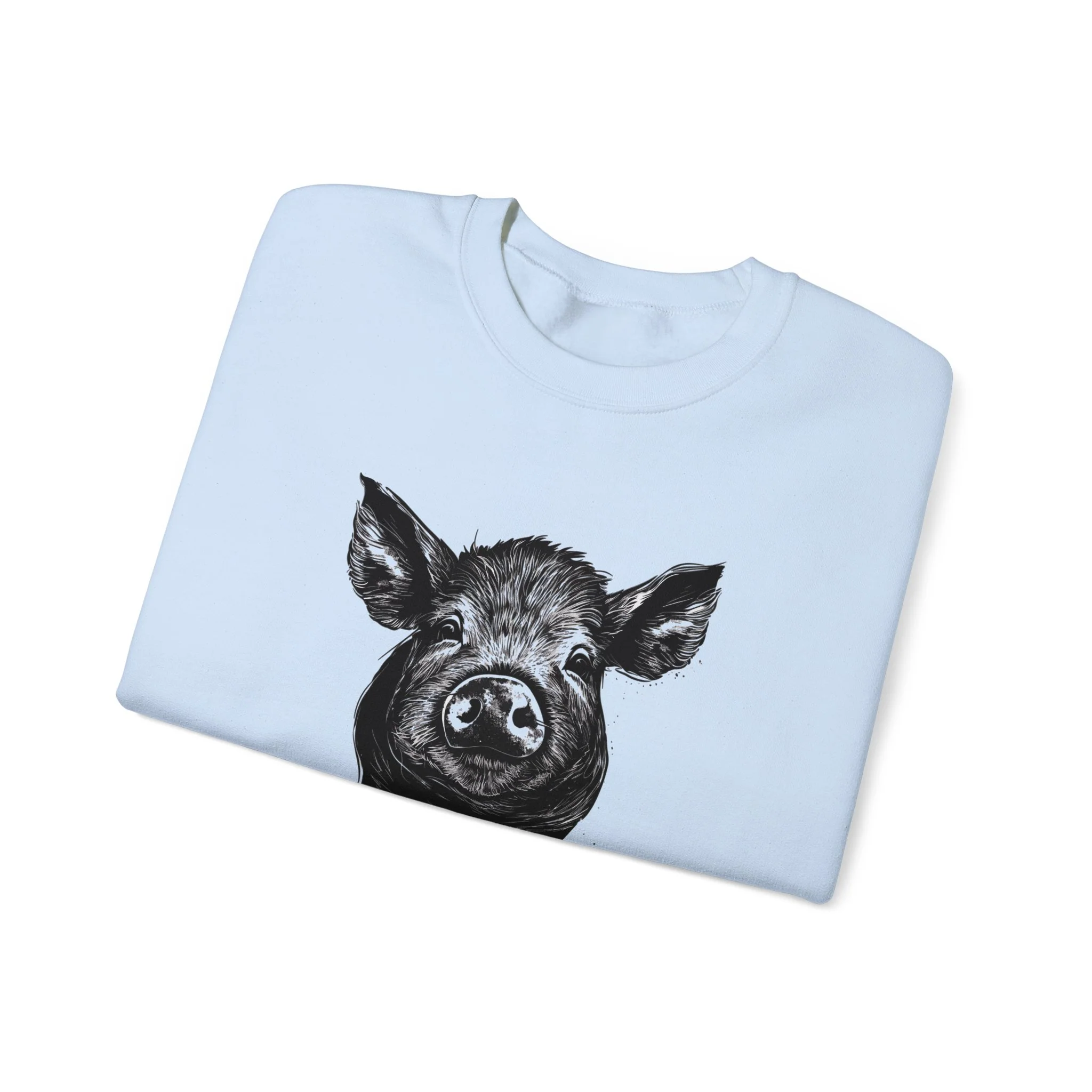 God Bless Farmers Pig Unisex Heavy Blend? Crewneck Sweatshirt