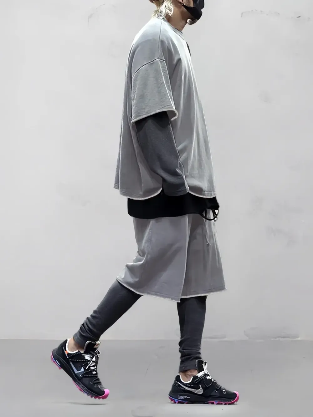 Casual Loose Fit Solid Sports Sets Sweat Suit Textured Sweatsuit