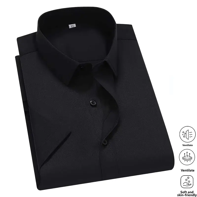 Men’s Solid-Color Dress Shirts