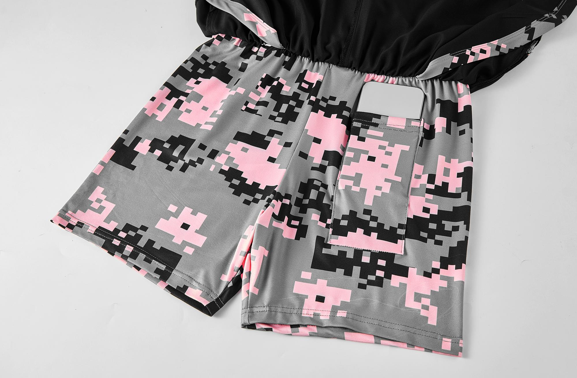 Women's 5-Pack 2-in-1 Camouflage Lined Running Shorts – Quick-Drying Anti-Chafing Sports Shorts for Gym, Yoga & Outdoor Workouts