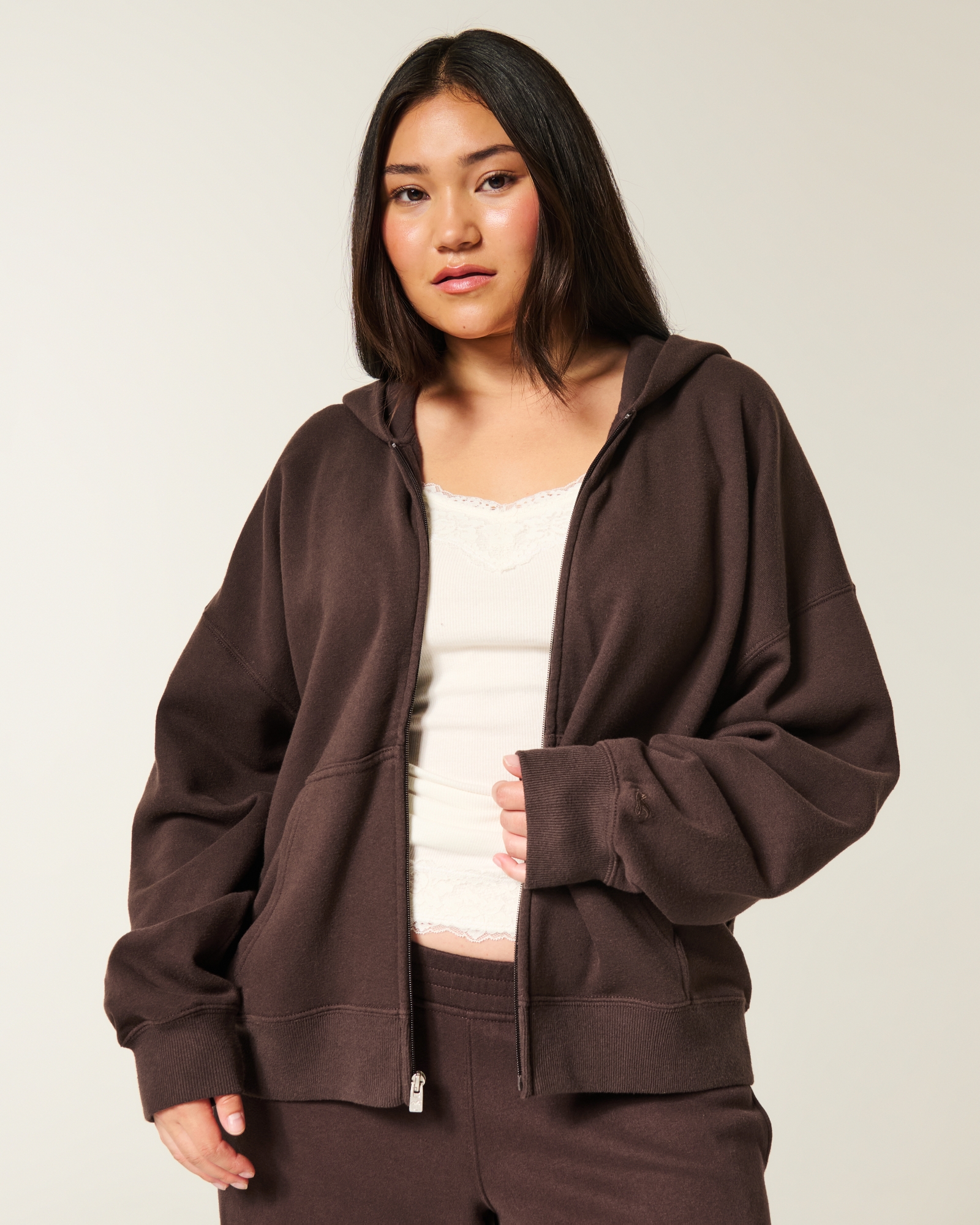 Oversized Zip-Up Hoodie