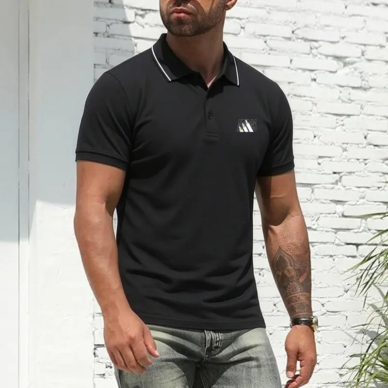 Men's polo shirt (with a structured collar), designed for business, golf, and casual occasions