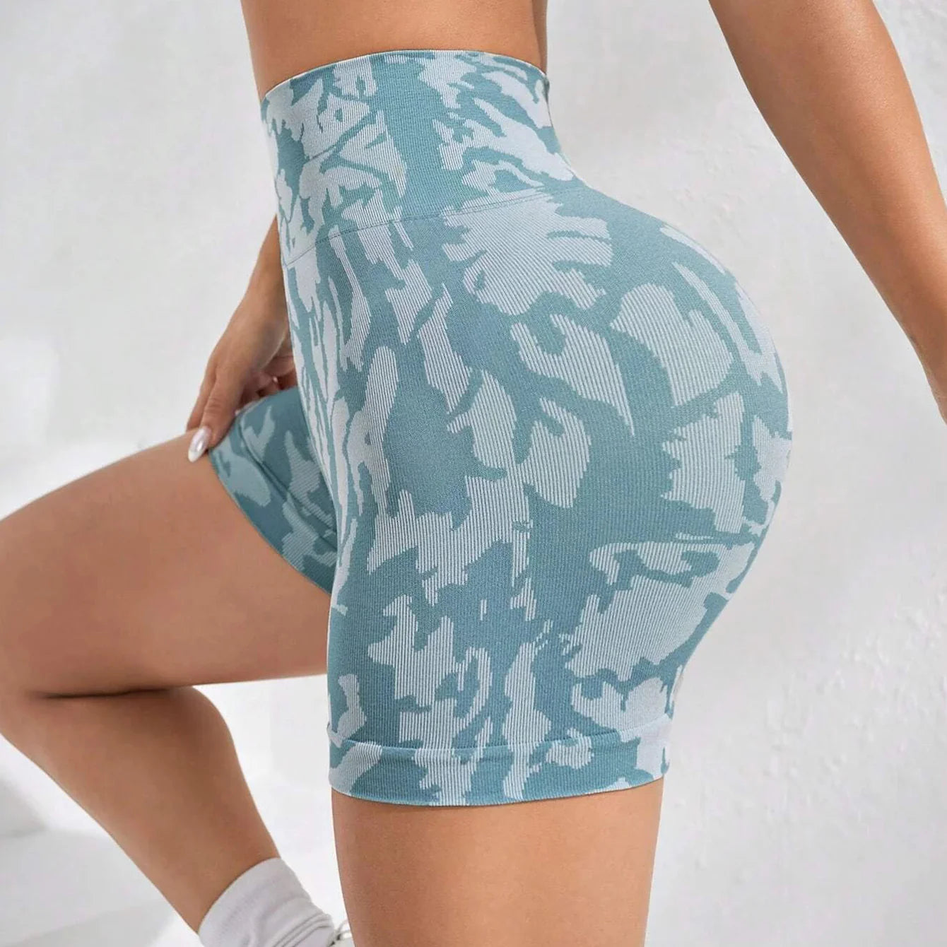 Tie-Dye Butt-Lifting Shorts