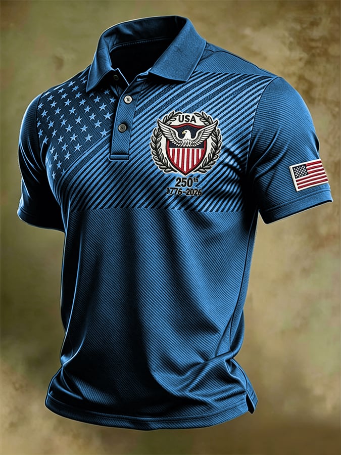 Men's U.S. 250th Anniversary Printed Polo Shirt