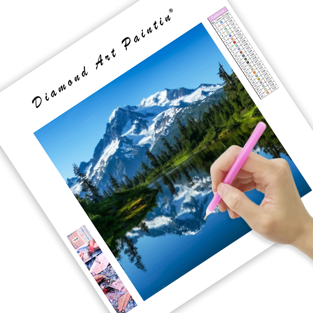 Crystal Lake Reflection - Diamond Painting