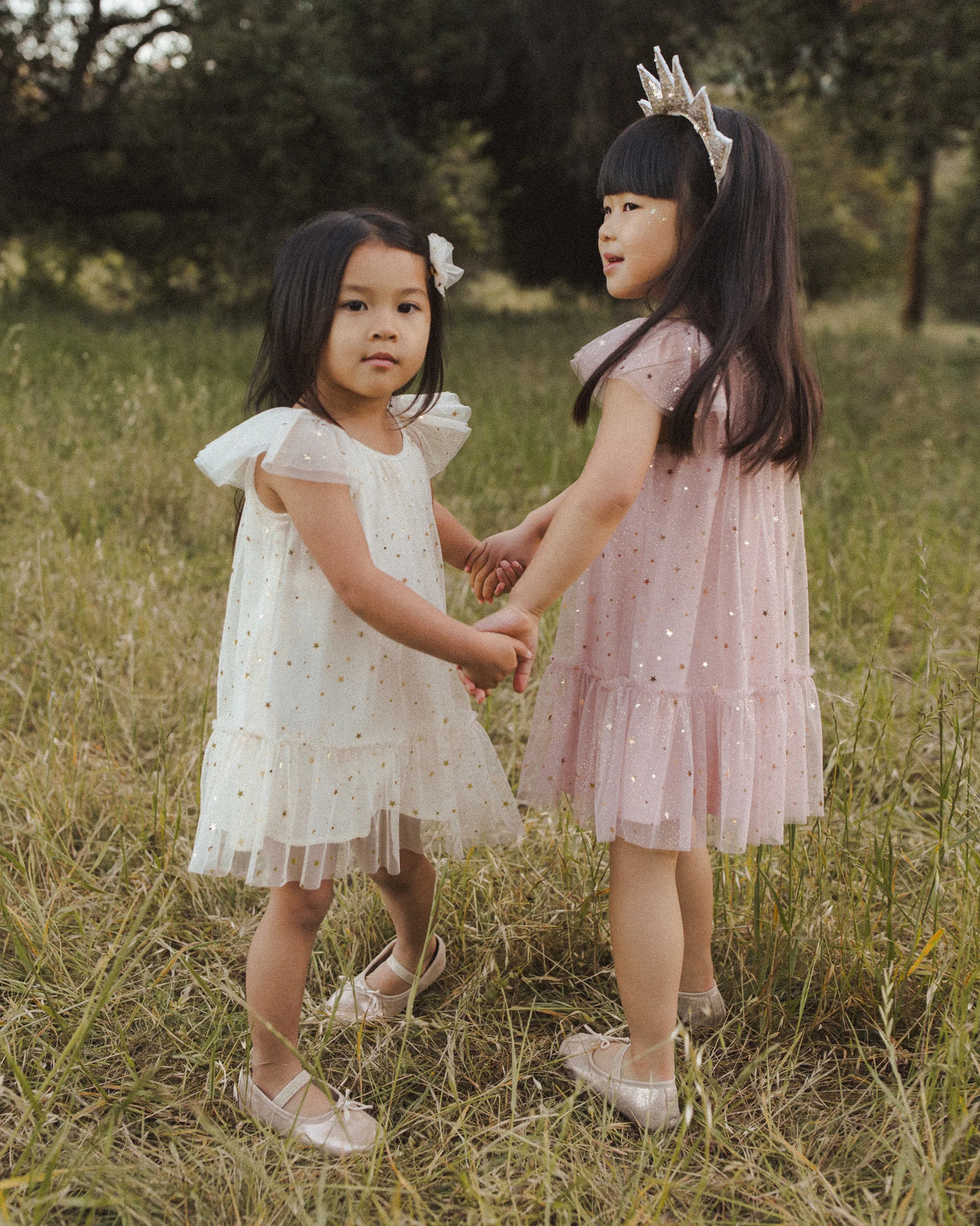 Edie Dress || Champagne Stars