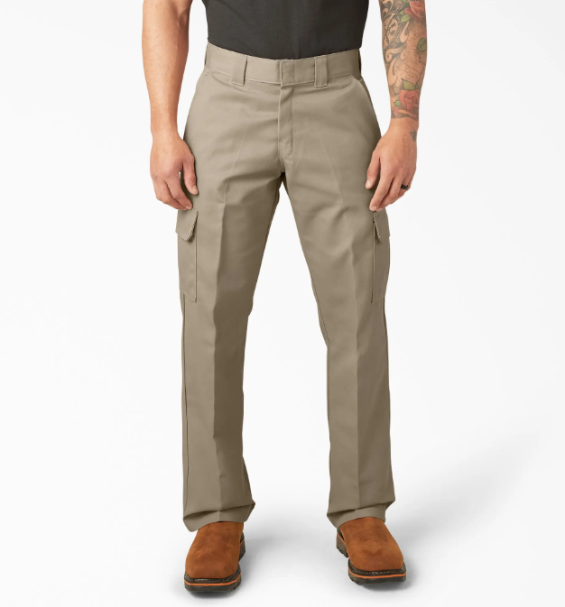 Men’s Relaxed Fit Cargo Work Pants, Wrinkle-Resistant Fabric,  Perfect for Work and Everyday Wear