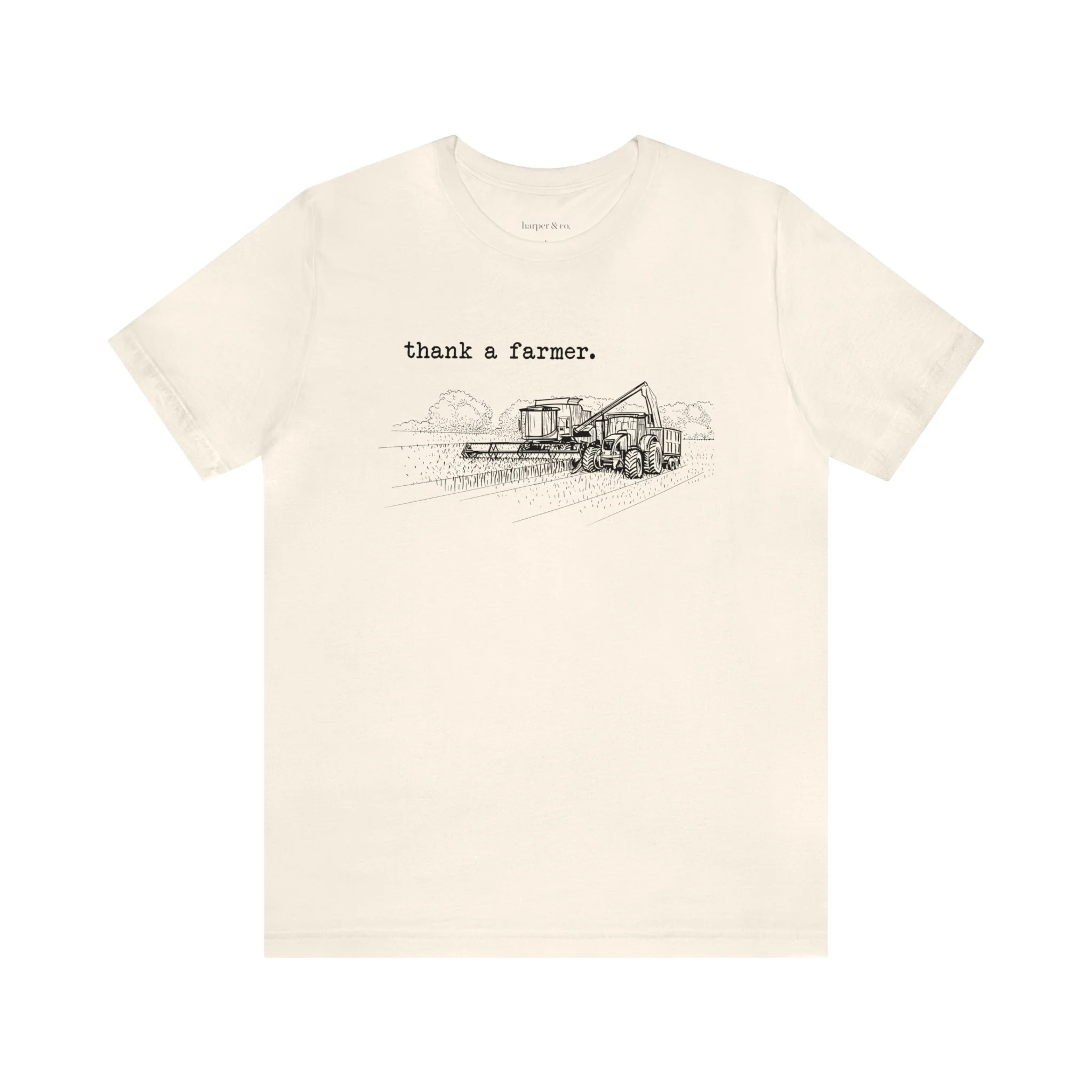 Thank a Farmer Unisex Jersey Short Sleeve Tee