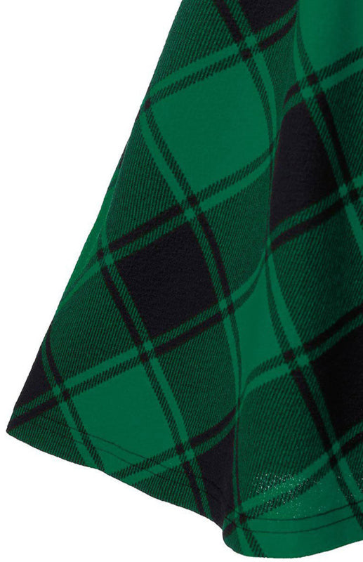 A-Line Plaid Print Mini Skirt