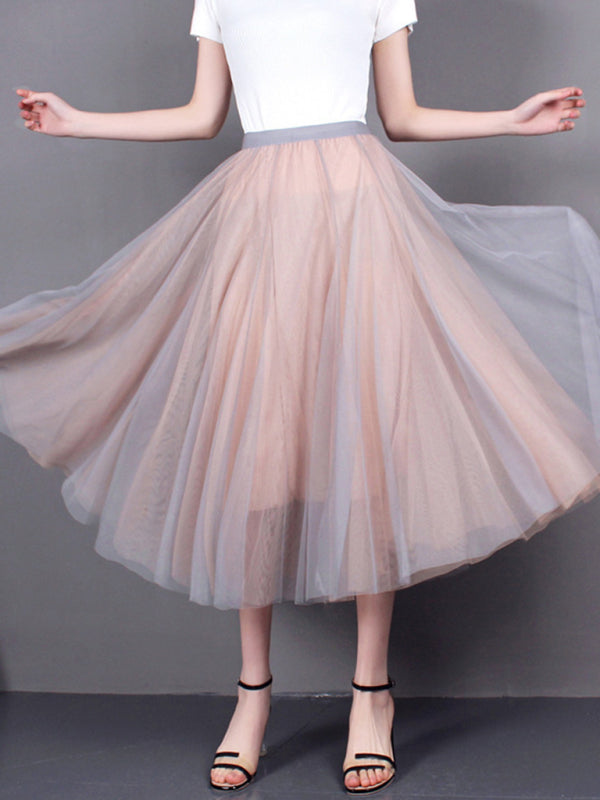 A-Line Skirt Midi Skirt