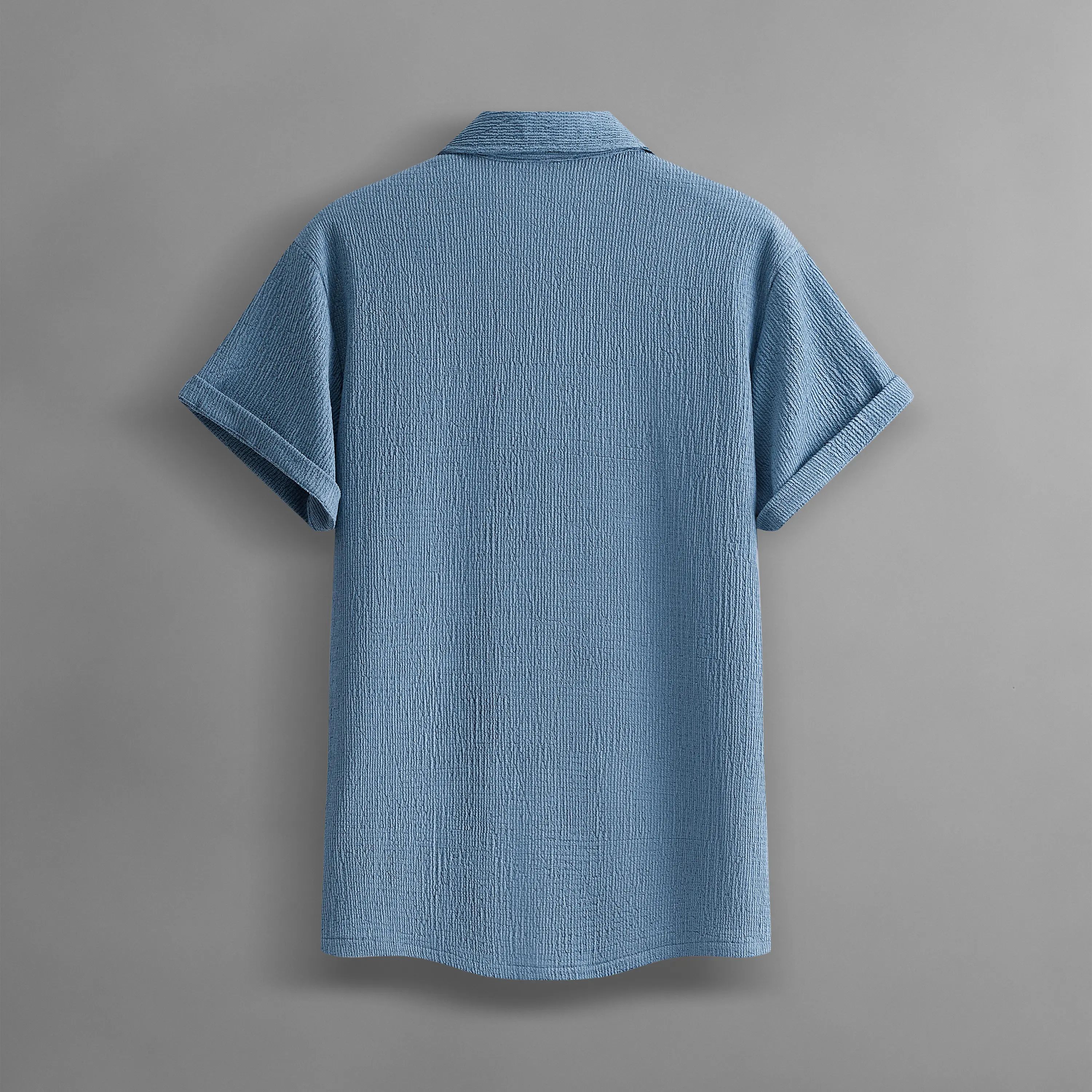 Men’s Summer Lightweight Breathable Solid Color Short-Sleeve