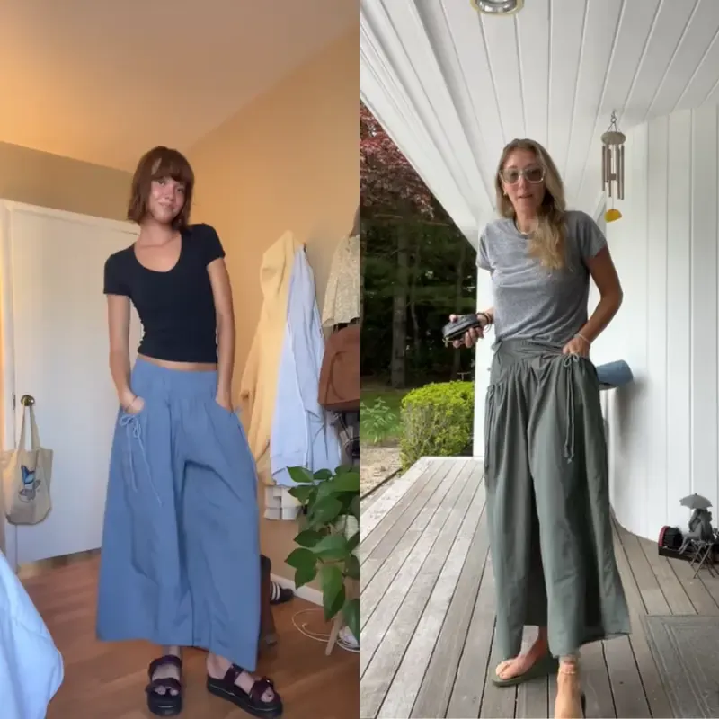 Women's Loose-Fit Wide-Leg Sweatpants