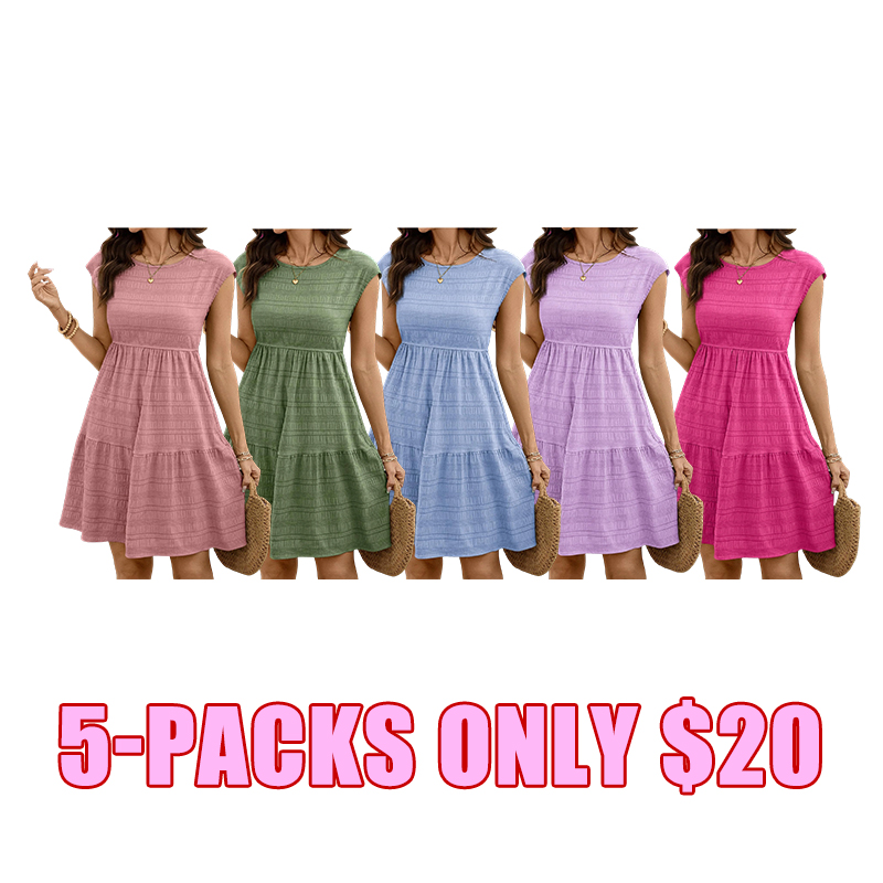 Women's Lightweight Textured Sleeveless Summer Sundress