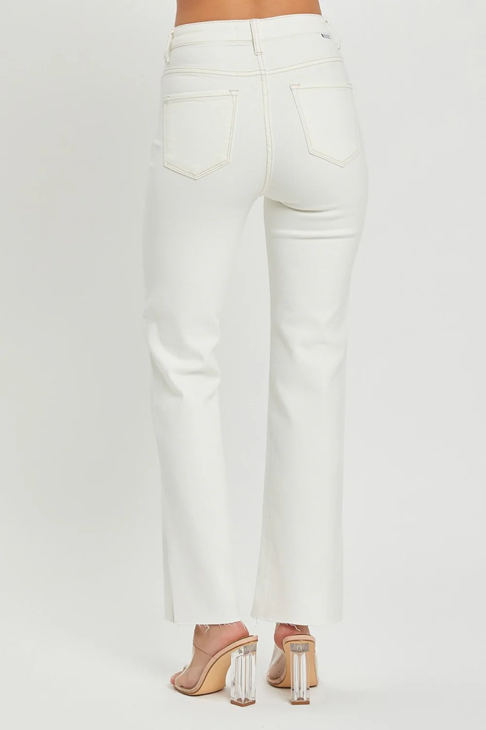 Full Size High Rise Tummy Control Straight Jeans
