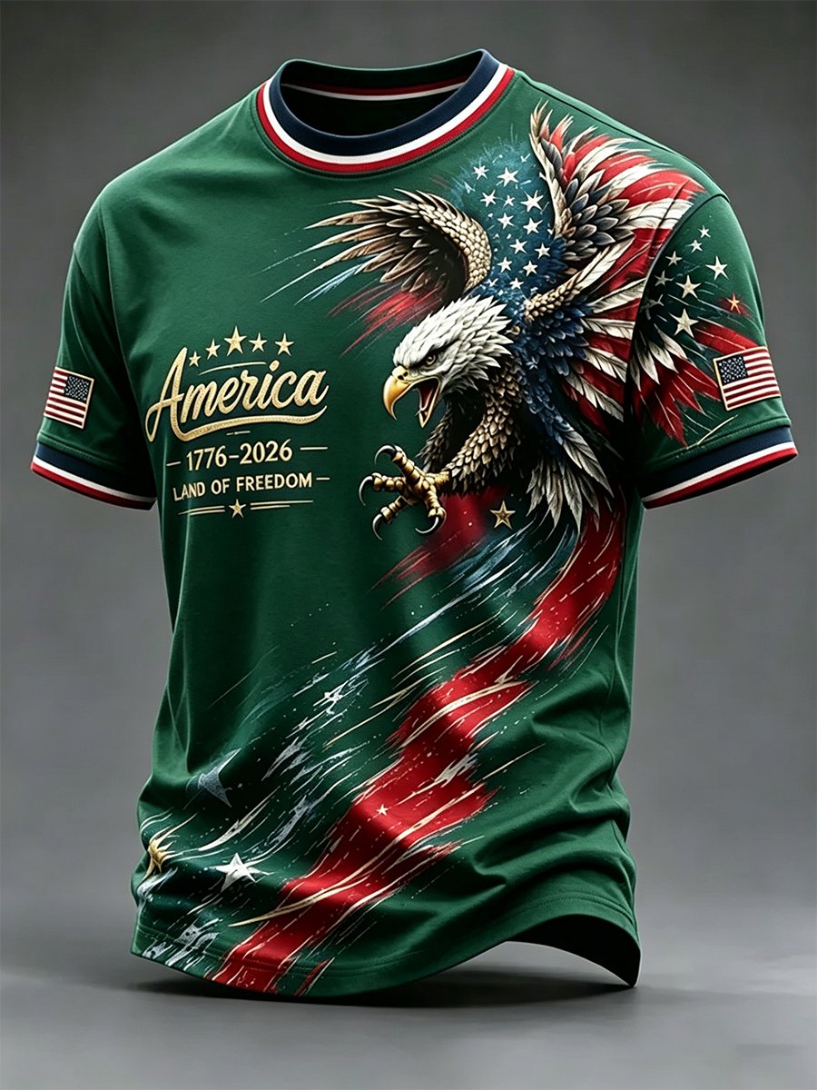 Men's USA 250th Anniversary Short-Sleeve Crew Neck T-Shirt