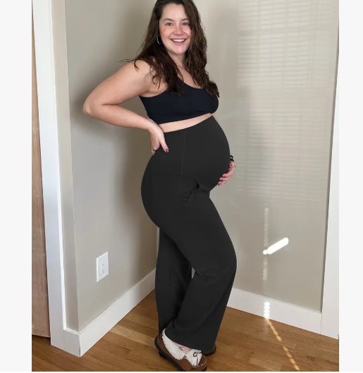 Maternity Wide Leg Pants for Comfortable Pregnancy Pregnant Prenatal