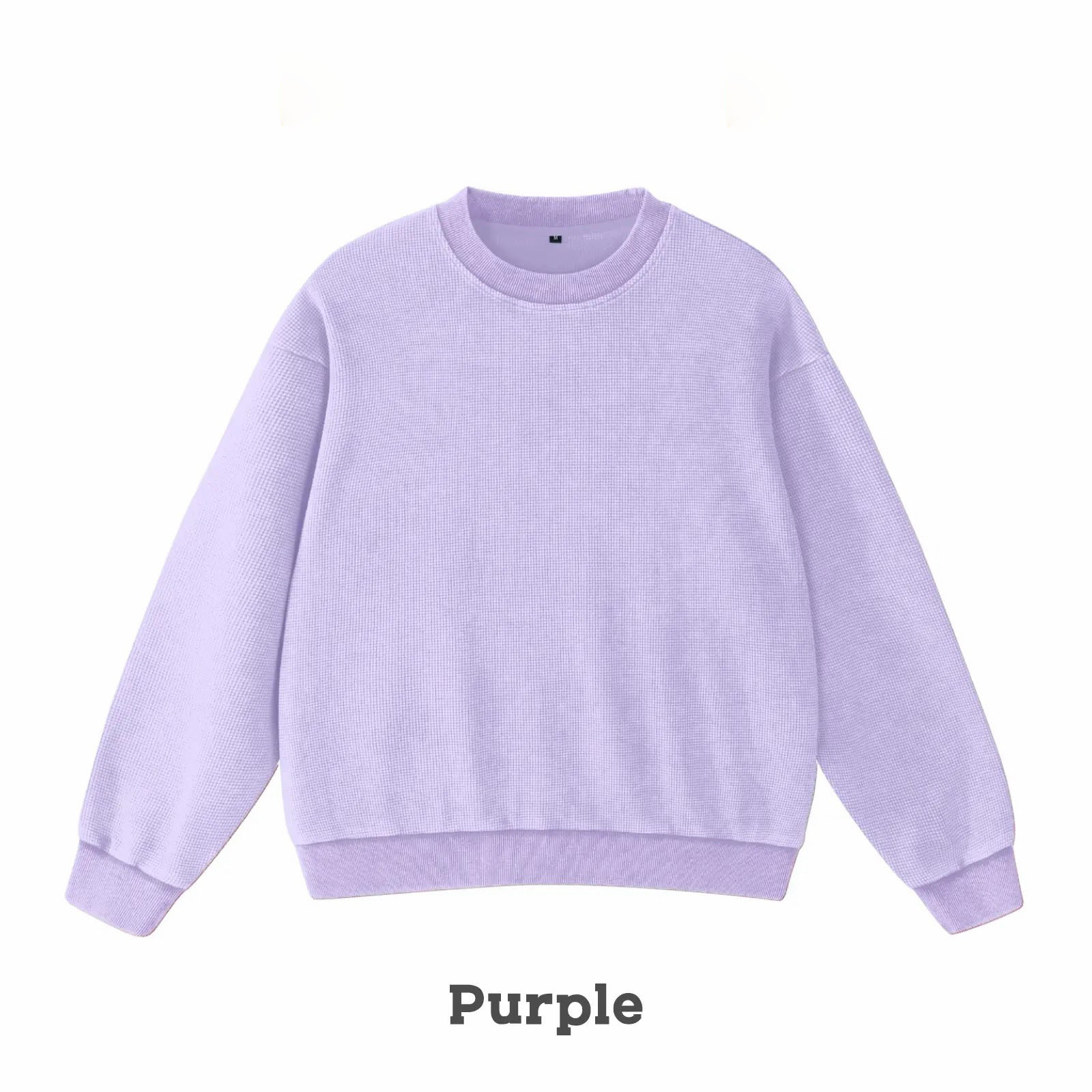 Unisex Acid Wash Oversized Sweatshirt – Loose Fit Cotton Vintage Crew Neck Pullover